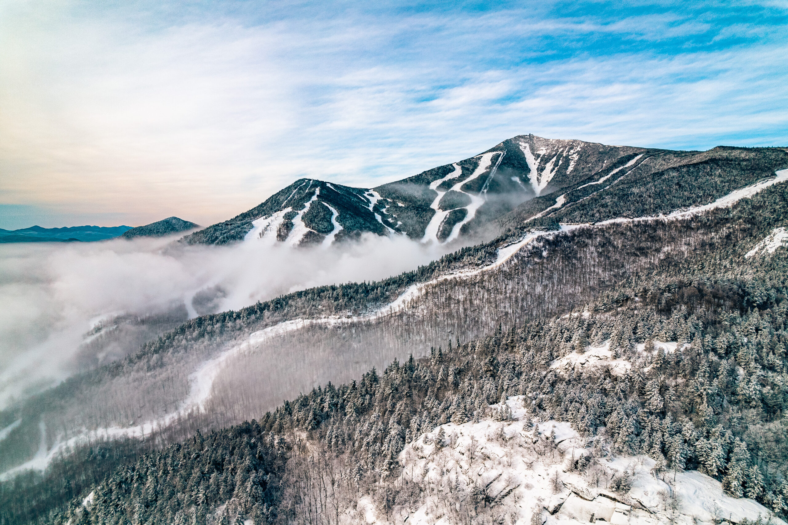 aerial view of Whiteface Mountain