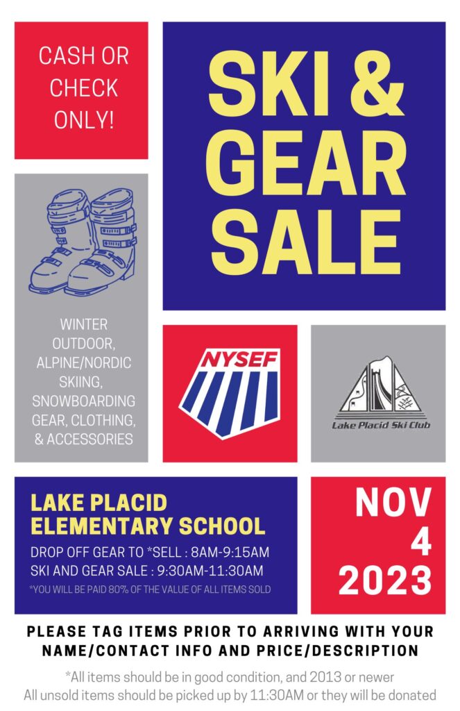 nysef gear sale scheduled for november