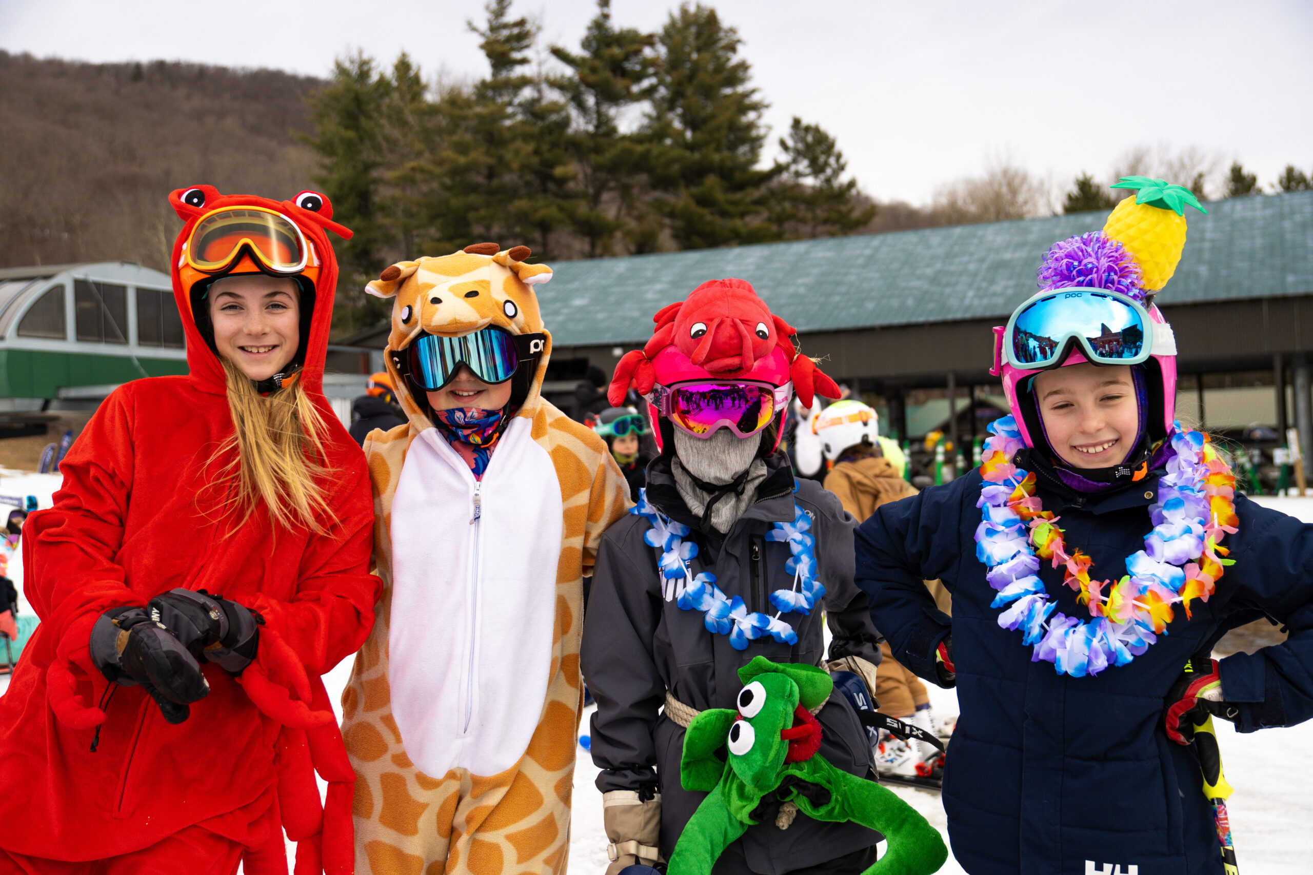 NYSEF kids in costumes smiling for the camera