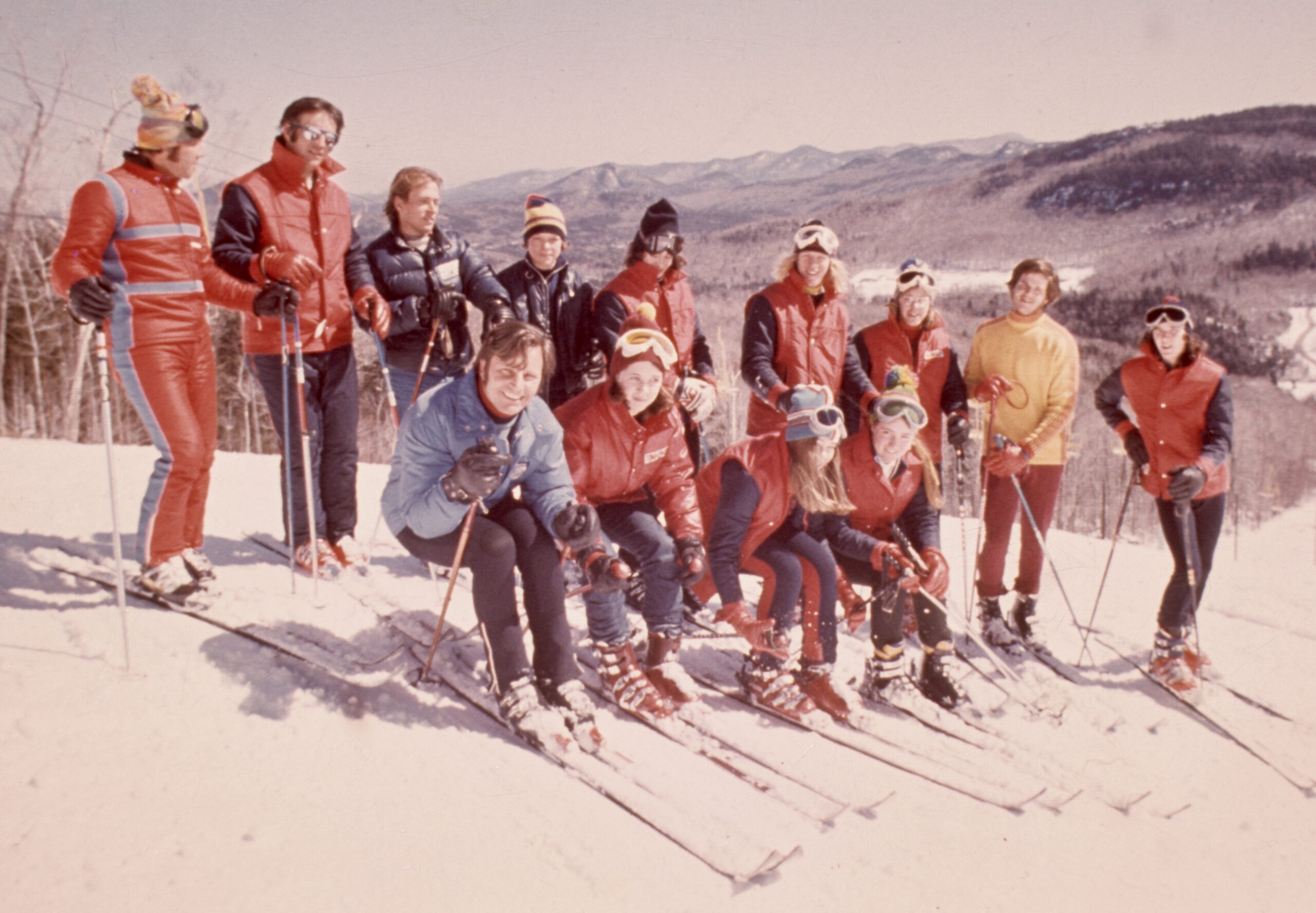 NYSEF Retro Ski Coaches posing at Whiteface